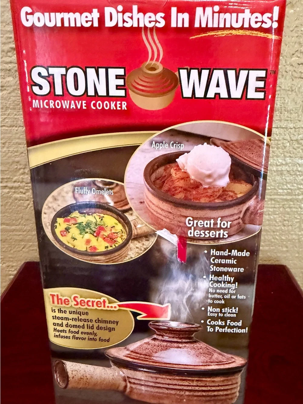 Stone Wave Microwave Cooker by Telebrands – Brand New in Box – Ceramic Microwave